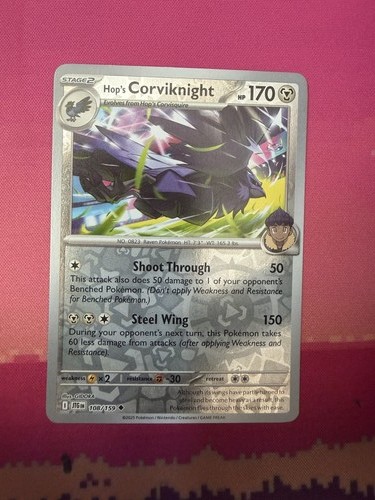 Pokemon card hop corviknight - pokemon, hop's