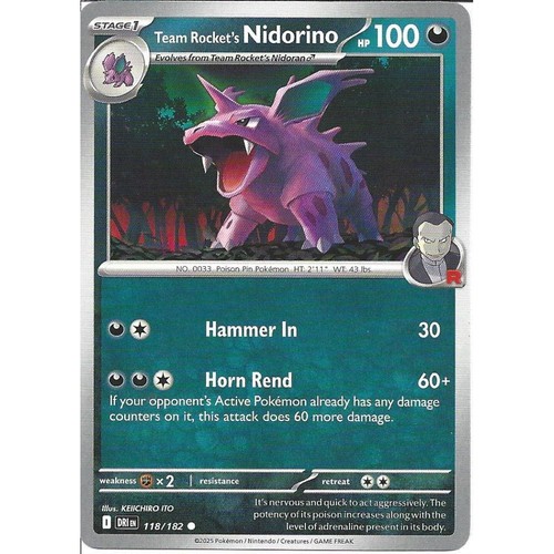 118 182 team rocket nidorino - rocket's,
