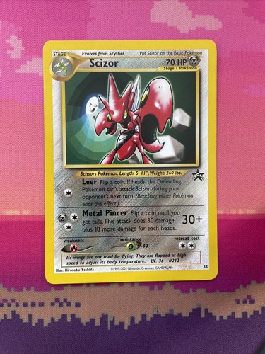 Pokemon card scizor - black, star