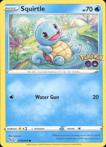 Pokemon squirtle 015 078 - squirtle, 015/078