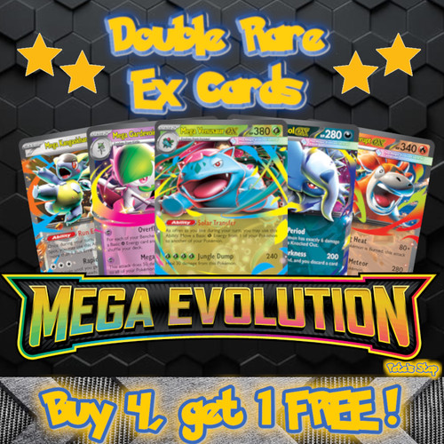 Double rare cards mega - double,