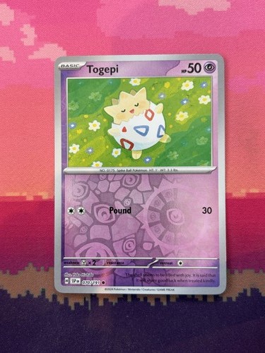 Pokemon card togepi - card,
