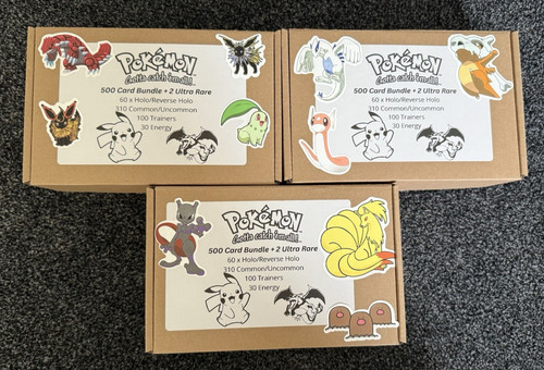 500 pokemon cards bundle - cards, with