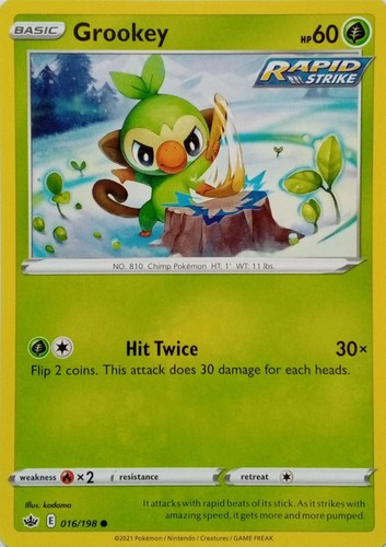 016 198 grookey common - common, |