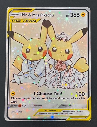 Mrs pikachu full art card - mrs,