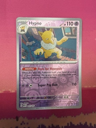 Pokemon card hypno reverse - card,