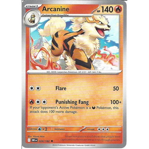 028 182 arcanine uncommon - :,