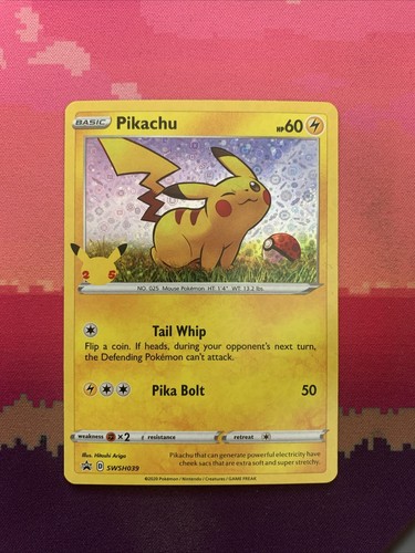Pokemon card pikachu swsh039 - card,