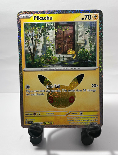 Pikachu 039 128 30th - pikachu, 039/128