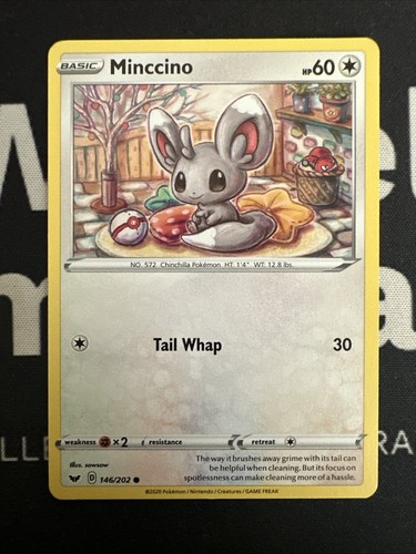 Pokemon minccino 146 202 - minccino,