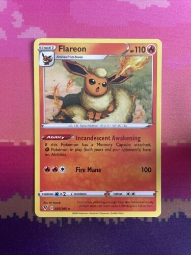 Pokemon card flareon vivid - card,