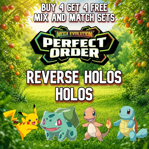 Pokemon perfect order holo - holo, &