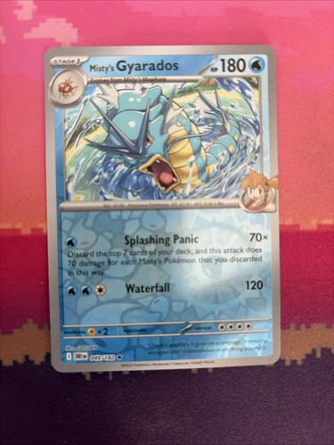 Pokemon card misty - pokemon, misty's