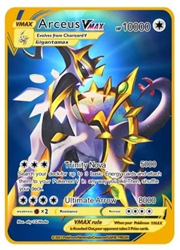 10000 arceus vmax - 10000, gold