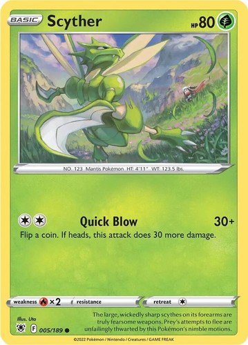 Scyther uncommon astral - scyther,