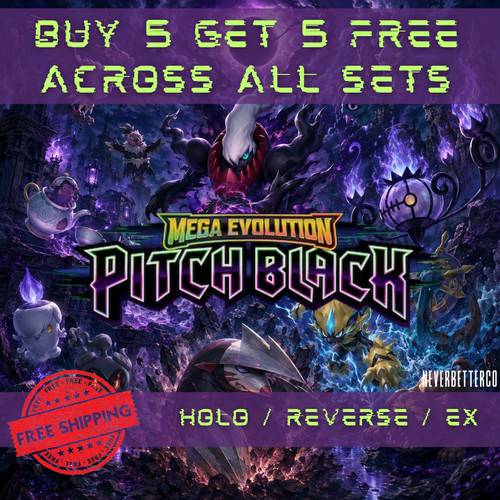 Pokémon pitch black holos - black,
