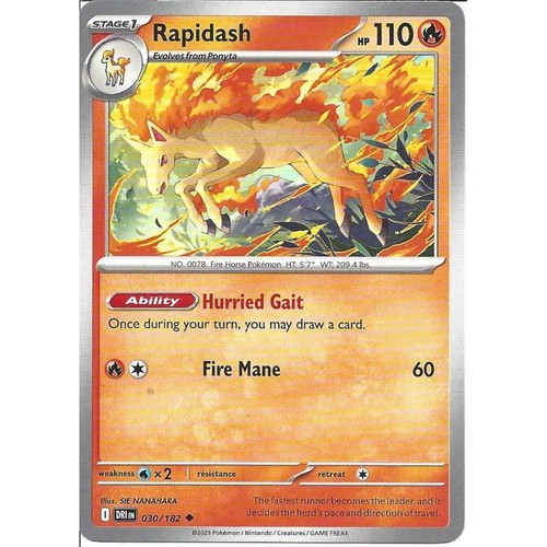 030 182 rapidash uncommon - 030/182,